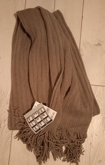 New Long Beige Scarf