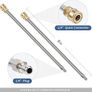 13" Pressure Washer Surface Cleaner with 4 Wheels, Stainless Steel Housing & 1/4" Quick Connector, Power Washer Attachment with 2 Extension Wands, 2 Replacement Nozzles, 4000 PSI (13inch) Image 5