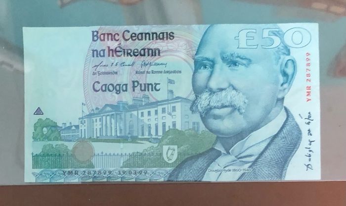 Irish Fifty pound note