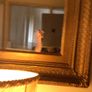 Big very old rectangular gilt framed mirror Image 4