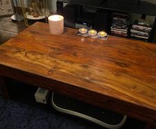 coffee table solid pine wood