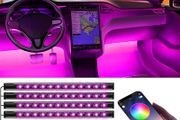 Car LED Interior Lights, Gifts for Him Her, Car Accessories for Men Women, Car LED Strip Light with USB Port APP Control, Car Stuff Lighting Kits Decoration Car Atmosphere Lights (FREE SHIPPING)