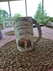 Novelty Jug: 'Home is where the herd is.'