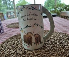 Novelty Jug: 'Home is where the herd is.'