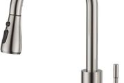 36523 FORIOUS Brushed Swivel High Arc Pull-Out Kitchen Sink Mixer Tap