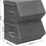 Set of 2 Storage Boxes with Magnetic Hinged Lid - Free Delivery Nationwide Image 5