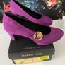 Marco Tozzi ladies purple suede shoes Image 4