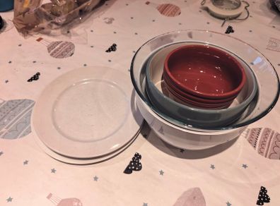 bowl and plate