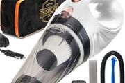 Car Vacuum Cleaner - Portable, Lightweight, Powerful, Handheld Vacuums w/Strong Suction, 3 Attachment Accessories, Carry Case - 12V, 4.8m Cord - Car Cleaning Kit MULTIPLE COLOURS AVAILABLE (FREE POSTAGE)