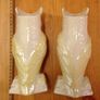 Pair of Belleek Owl Urns Image 2
