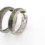 Cubic Zirconia Pave Sterling Silver Stud Earrings Image 3