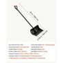 Snow Shovel for Driveway 558.8 mm Plastic Shovel with D-Grip Handle, for Home Garden Camping Outdoor Use, Aluminum Strip, Large Capacity Lightweight Snow Removal Tool with Extended Steel Handle Image 6