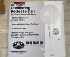 Pedestal Fan with Remote