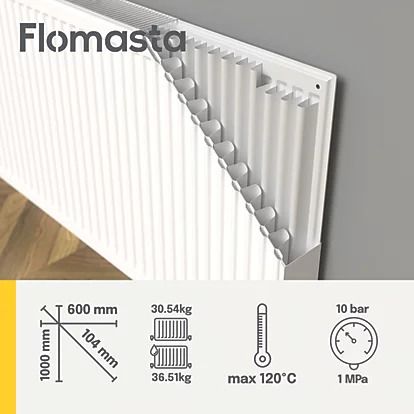 Radiator Type 22 - BRAND NEW - Double-Panel - 600mm x 1000mm 5832BTU - RAD - Heating . FIXED PRICE