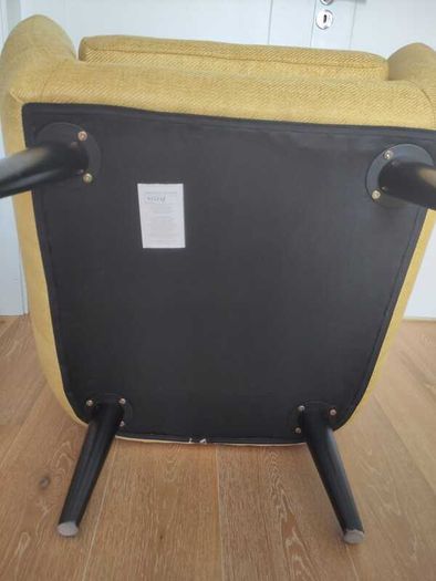 Kubrick Wing Back Armchair, Ochre Yellow