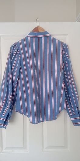 Blue striped cotton shirt size XS