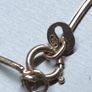 Solvar 9ct Gold Solitaire Necklace White Stone 41cm Hallmarked Image 4