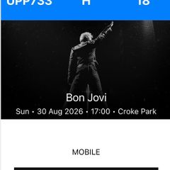Bon Jovi Tickets x2