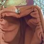 River Island Burnt Orange Chunky Chain Ruched Bag, AV Image 5