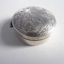 Sterling silver etched pill pot Image 2