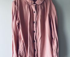 Next dusky pink blouse with Peter Pan collar