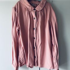 Next dusky pink blouse with Peter Pan collar