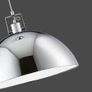 Dome Pendant Light Chrome 40 cm Diameter Image 2