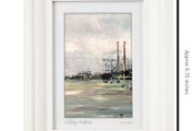 River Liffey, A6 framed print by artist Helen Mathews