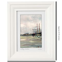 River Liffey, A6 framed print by artist Helen Mathews