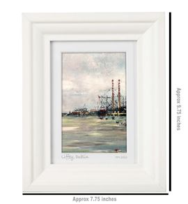 River Liffey, A6 framed print by artist Helen Mathews