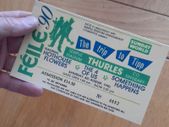 Feile Festival replica concert ticket