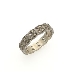 Vintage 925 Sterling Silver & Marcasite Ring