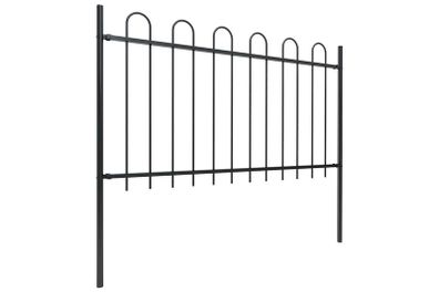 Garden Fence With Hoop Top Steel 10.2x1 M