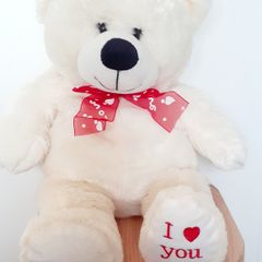 White soft bear plush 45cm