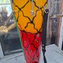 This Tall Bongo Hand Drum, a mechanical bolt tuning system with silver hardware around the top rim. The drum includes a vertical strap mechanism with Bag Image 4