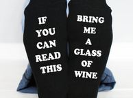 main image for ad If You Can Read This, bring me a glass of wine Socks Mens
