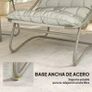 3-Piece Garden Set with 2 Lounge Chairs, Coffee Table and Cushions for Outdoor Patio Balcony Light Grey Image 3