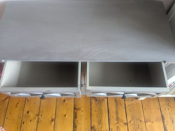 Grey Mirrored Sideboard