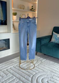 Ladies Light Indigo Relaxed Slim Jeans from Marks & Spencer. Size UK 8 / EU 36