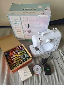 sewing machine and threads