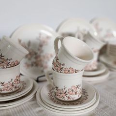 Vintage 1970s Biltons Staffordshire Dinner & Tea Set for 6 - 30 Pieces