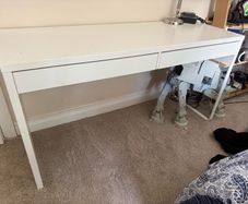 White ikea desk