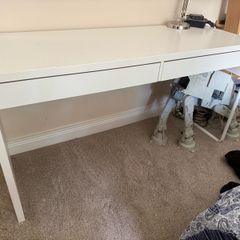 White ikea desk
