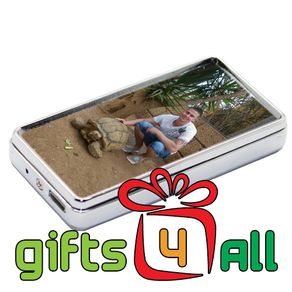 Personalised Photo USB Cigarette Lighter Silver Without Keyring