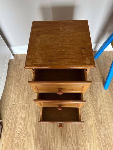 Solid pine bedside locker