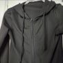 Black full zip hoodie with front pockets, size 8 Image 5