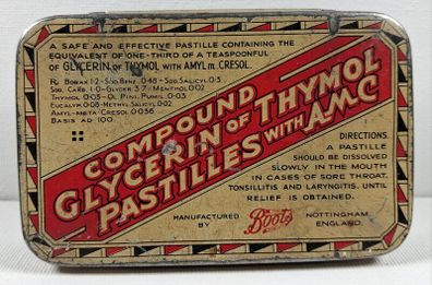 Small vintage boots tin