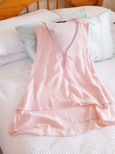Light Pink Floaty Top - Size 14-16