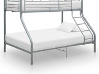 main image for ad Bunk Bed Frame Grey Metal 140x200 cm/90x200 cm