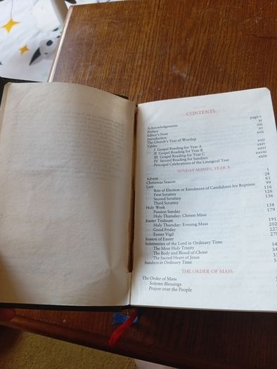 Catholic Bible Missal 1983 Leather Bound Vintage